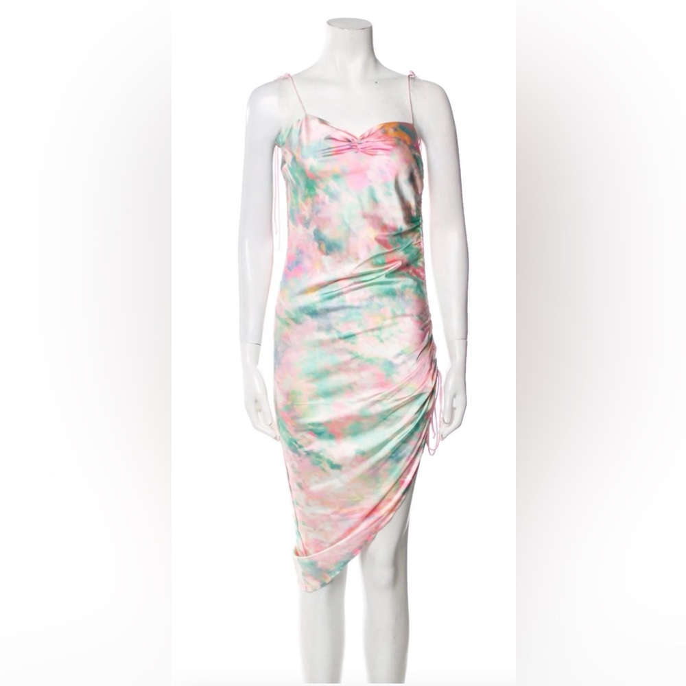 For Love & Lemons Tie-Dye Print Midi Dress